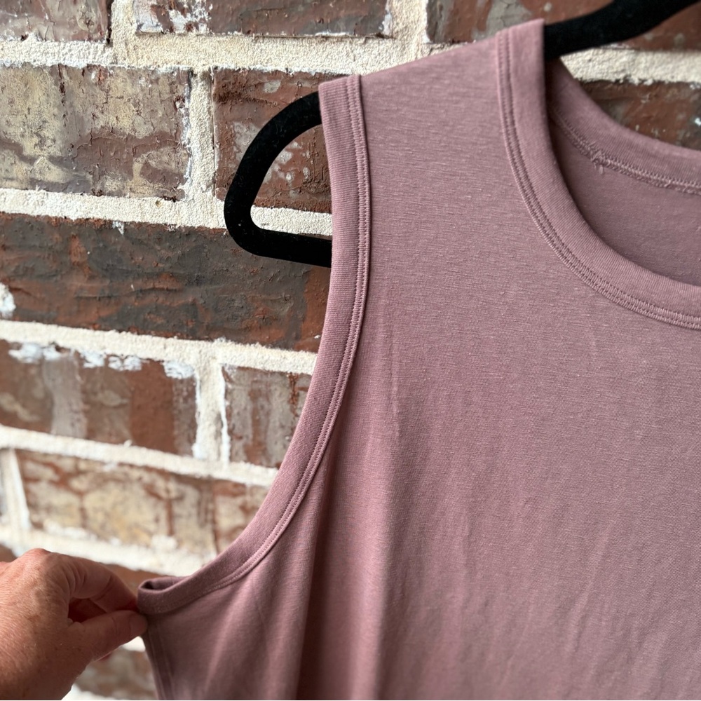 Lululemon Classic-Fit Cotton-Blend Tank Top Size 14 Twilight Glow NWT - Picture 6 of 15